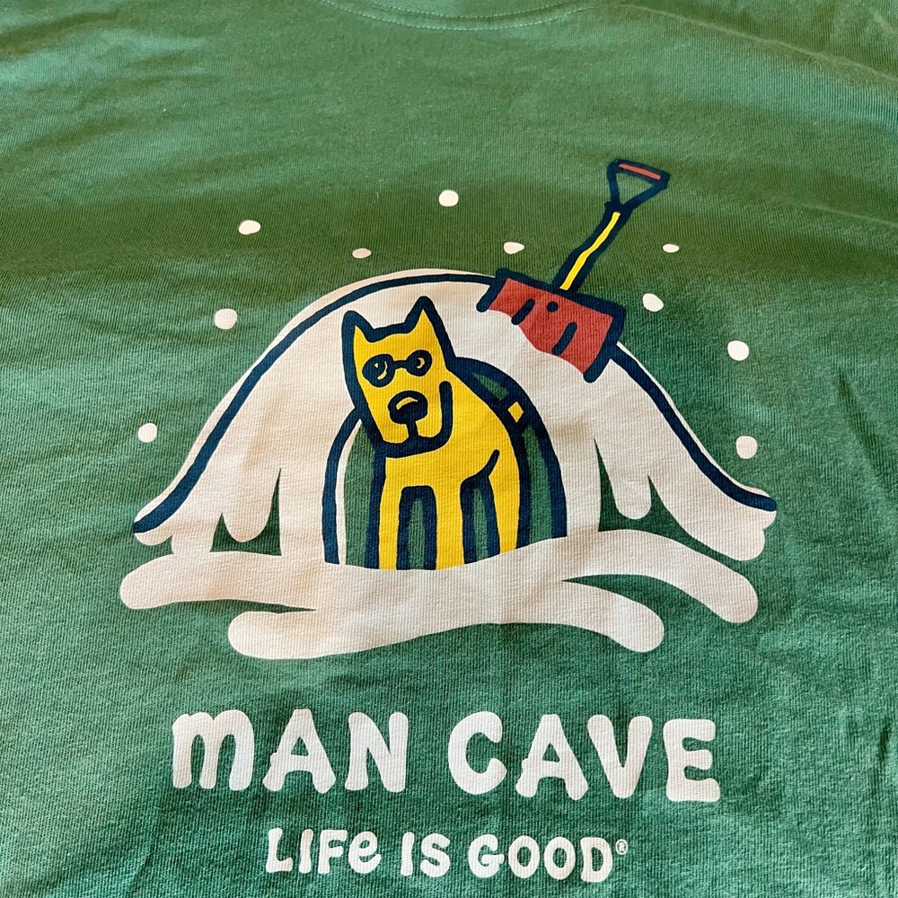 Life Is Good / 3XL / Long Sleeve / Shirt / "MAN CAVE"